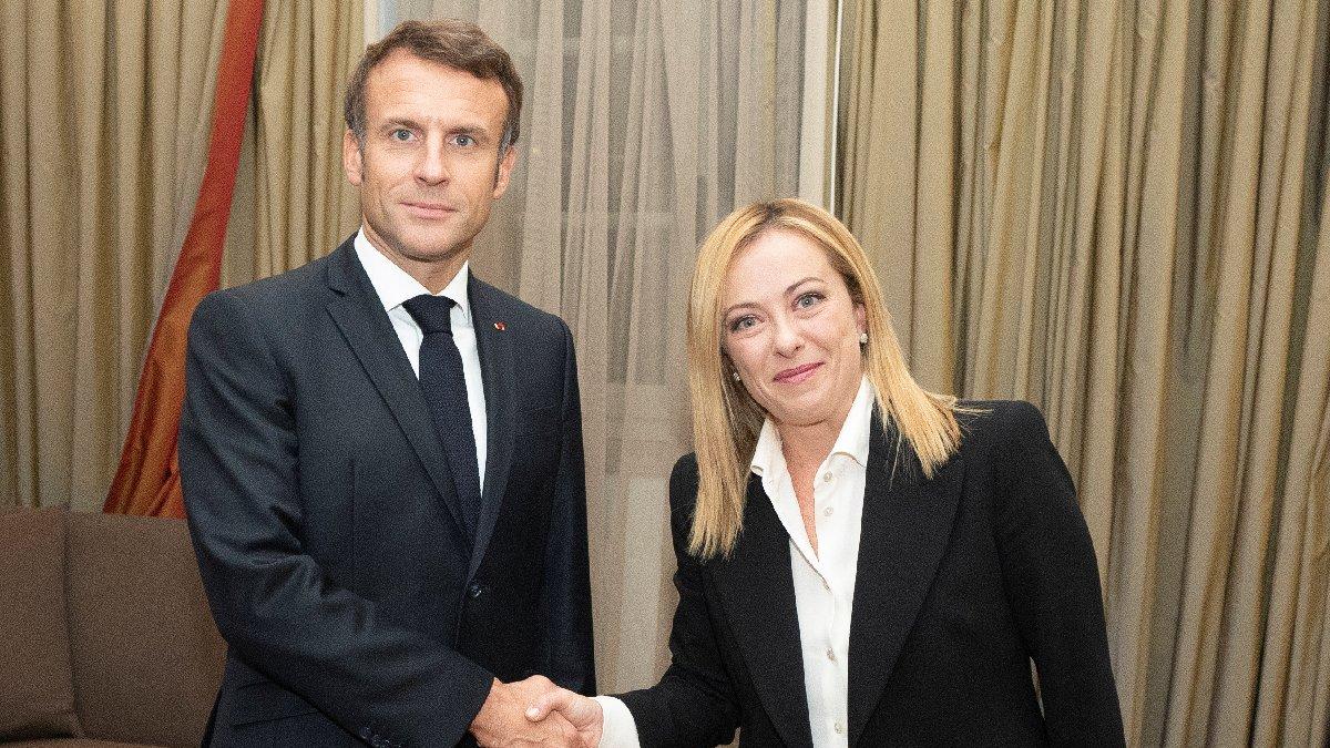 İtalya Başbakanı Meloni, Macron ile görüştü